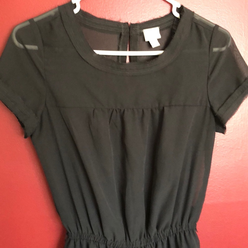 Sheer black Converse Dress w/slip - Picture 2 of 5
